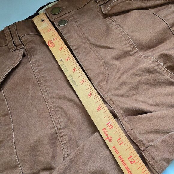 Democracy Women’s 14 Brown Ab Technology High Rise Stretch Utility Ankle Pants - Picture 11 of 14